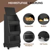 Puluomis Küchenregal Gemüsebehälter mit Rollen, Gemüsebox Produktbild-Vorschau 6