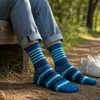 3 Paar Bambus Viskose Socken Ringel blau Softrand o. Gummi Produktbild-Vorschau 8