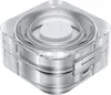 A clear, studio shot of a transparent ring case with a white inner component. Anteprima dell’immagine prodotto