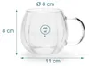 Relaxdays glazen, set van 6, met handvat, 400 ml, geschikt Productafbeelding-voorbeeld 4