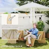 Outsunny Parasol droit de jardin inclinable parasol avec Voir les images du produit 4