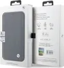 The image shows the packaging of a BMW branded iPhone 14 Pro case, with the case visible through a window on the front of the box. Produktbild-Vorschau