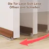 Selbstklebende Türdichtung als Bürste (100×5 cm, Braun) – Produktbild-Vorschau 2