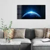 DEQORI Glasbild Echtglas 100x50 cm 'Sonnenaufgang im All' Produktbild-Vorschau 3