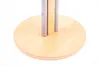 The base of a valet stand with two metal poles and a wooden accent. Anteprima dell’immagine prodotto