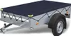 Anhängerplane Flachplane 215x125x13cm Anhängerabdeckung PVC Produktbild-Vorschau 1