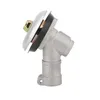 A close-up studio shot of a metal gear head for a garden tool. Produktbild-Vorschau
