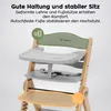 Hochstuhl 4in1 höhenverstellbarer Holzhochstuhl für kinder Produktbild-Vorschau 5