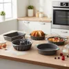 lot de 5 moules à pâtisserie en silicone - anti-adhésifs, Voir les images du produit 1