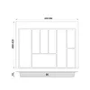 Besteckkasten für 70 cm Schublade Graphit Matt – Produktbild-Vorschau 2