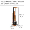 A freestanding toilet brush and paper holder set. Podgląd zdjęcia produktu
