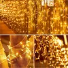 5 m Eisregen‑Lichtervorhang mit 200 LED, 8 Lichtmodi und Produktbild-Vorschau 9