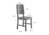 Woodroom Holzstuhl Kota 2er-Set Hevea massiv schwarz Produktbild-Vorschau 7