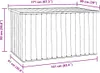A line drawing of a storage box with dimensions indicated by text and lines. Produktbild-Vorschau