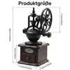 Manuelle Kaffeegewürzmühle aus Holz – Vintage Kaffeemühle Produktbild-Vorschau 2