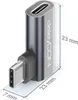 deleyCON USB-C Adapter Winkel 90 Grad Flach (2 Stück) Produktbild-Vorschau 7