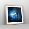 Gerahmtes Poster - Rahmen in heller Eiche - Erde Universum Produktbild-Vorschau 8
