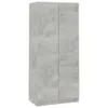 vidaXL Armoire gris béton 90x52x200 cm Bois composite Voir les images du produit 9
