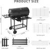 TEENO Chariot à Barbecue de Bois,Grill XXL à Charbon avec Voir les images du produit 3