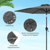 COSTWAY parasol 230 cm, parasol ogrodowy z korbką i 6 Podgląd zdjęcia produktu 5