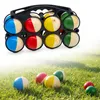 Holz Boule Set mit Tragetasche - 8 Holz Kugeln - Boccia Produktbild-Vorschau 1