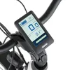 A close-up view of an e-bike's handlebar display unit. Produktbild-Vorschau