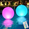 2Stück RGBW Solar Schwimmende Pool Beleuchtung, Ø34cm Produktbild-Vorschau 4