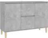 vidaXL Příborník betonový šedý 103,5x35x70 cm odvozený Náhled obrázku produktu 2