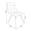 A line drawing of a chair with dimensions indicated. Produktbild-Vorschau