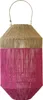 Van der Leeden Laterne PINK Jute Natur/Fuchsia | Ø 34cm H Produktbild-Vorschau 1