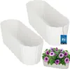 KOTARBAU® 2er Set Blumenkasten Balkon Blumentopf 40x13x13cm Produktbild-Vorschau 1