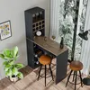 Roomart DUBLIN Bartisch 120 cm breit, Anthrazit-Eiche Produktbild-Vorschau 2