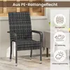 Yaheetech 2er Set Gartenstuhl aus Polyrattan, stapelbare Produktbild-Vorschau 4