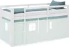 Homestyle4u Kinder Hochbett 90x200 mit Lattenrost Vorhang Produktbild-Vorschau 9