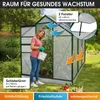BRAST Gewächshaus Aluminium mit Fundament | 250x190x195cm Produktbild-Vorschau 6