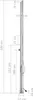 vidaXL Doccia da giardino 220 cm in acciaio inox Anteprima dell’immagine prodotto 7