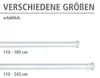 WENKO Teleskop Duschstange ohne bohren 110-185cm Produktbild-Vorschau 9