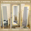 HOMCOM Celotelové zrkadlo, 150 x 40 cm, stojacie zrkadlo s Náhľad obrázku produktu 8