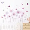 Cartoon Wandsticker Kinderzimmer Pusteblume Schmetterling Produktbild-Vorschau 3