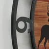 BOLTZE Wanduhr "Ludwig" aus Metall/Holz in schwarz/braun Produktbild-Vorschau 2