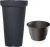 A tall, dark gray planter and a smaller, dark gray insert are shown against a white background. Produktbild-Vorschau