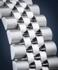 A close-up, detailed view of a metal watch bracelet. Náhľad obrázku produktu