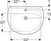 Geberit 223065068 Renova Waschtisch, 65x51cm Produktbild-Vorschau 4