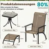 COSTWAY 5-tlg. Balkonmöbel Set, Gartenmöbel, Balkonset Produktbild-Vorschau 7