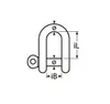 Rundschäkel, kurze Form, 8mm, Edelstahl A4 Produktbild-Vorschau 2
