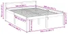 vidaXL Seniorenbett Weiß 160x200 cm Massivholz Kiefer Produktbild-Vorschau 8