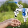 Wasserhahn Garten Doppel Auslaufhahn 1/2 Zoll & 3/4 Zoll Produktbild-Vorschau 3