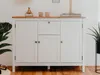 Credenza >Batley II< in bianco - 120x90x40 cm (LxAxP) Anteprima dell’immagine prodotto 1