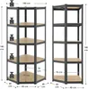 Juskys Eckregal Lageregal Corner Basic 180 x 70 x 40-70 cm Produktbild-Vorschau 10