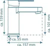 SCHÜTTE umyvadlová baterie ELEPHANT chrom Náhled obrázku produktu 12